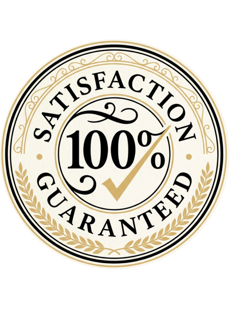 Satisfaction Guarantee Cream Round